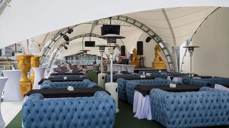 outdoor cafe tent