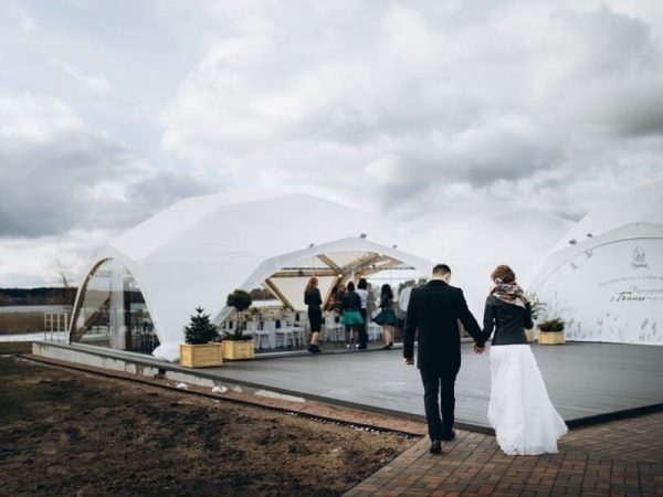 wooden tent