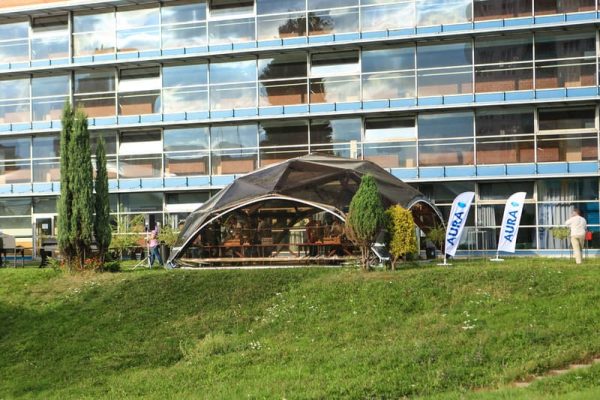 wooden gazebo