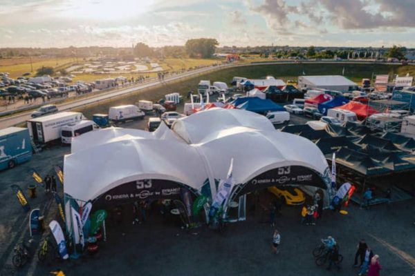arched tent