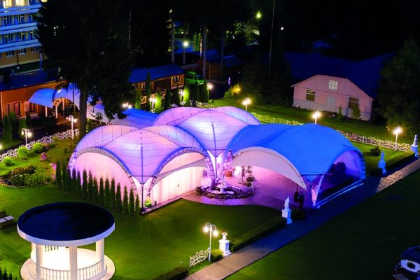 arched tent