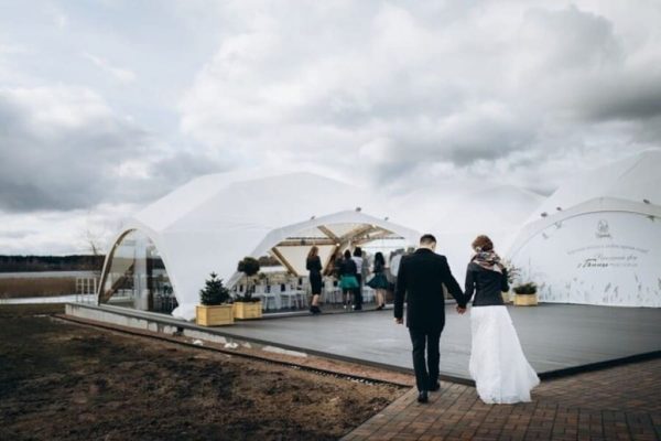 wooden tent