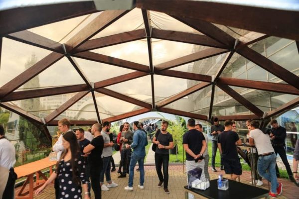 wooden tent
