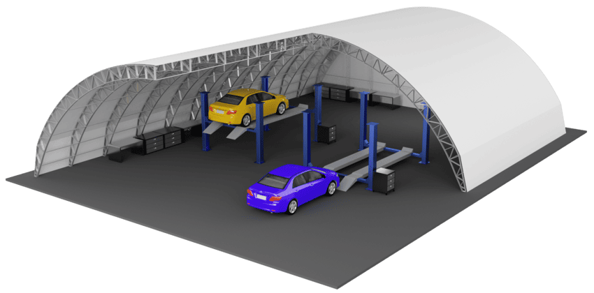 Hangar for service stations
