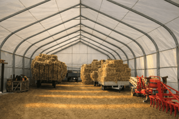 Hangars for grain storage